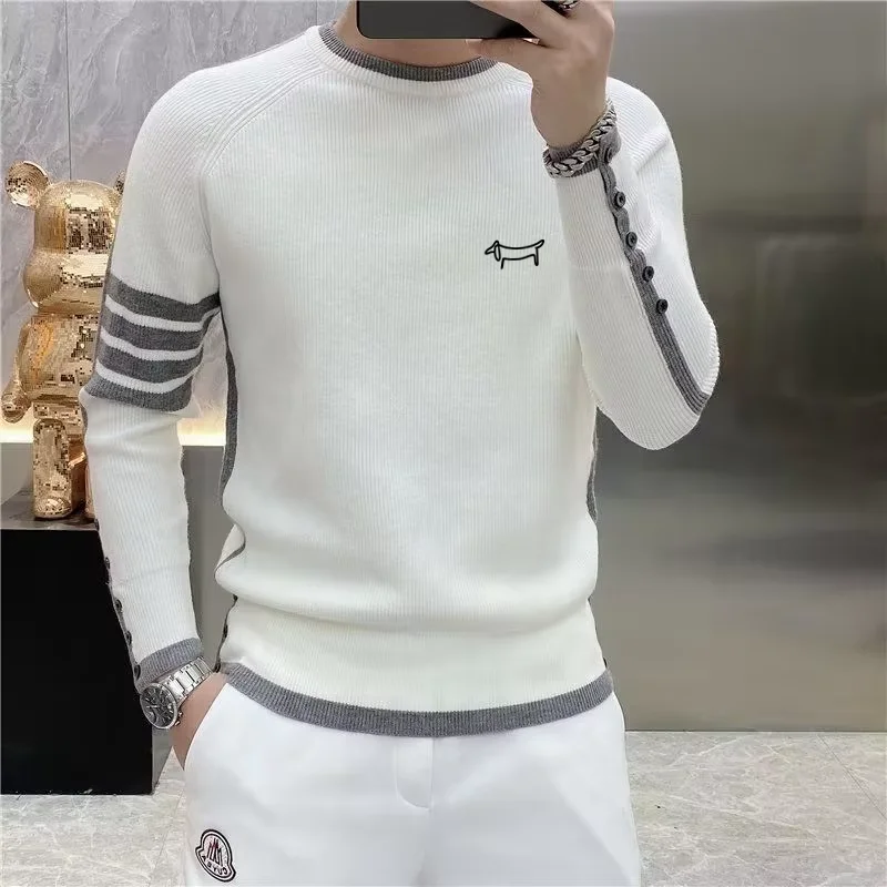 Golf Equipment Korea - Koreli erkek golf örgü kazaklar moda