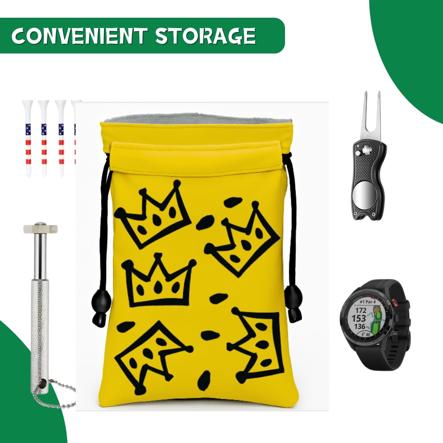 Crown Golf Değerli Eşya Çantas - Golf Equipment Drawing incelemesi ve fiyatı
