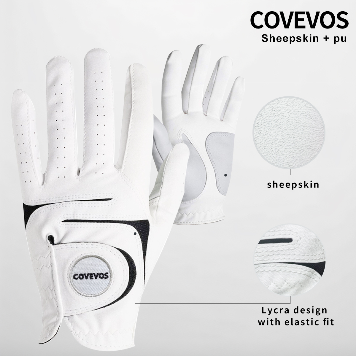 1 Parça Yüksek Kaliteli PU + B - Golf Glove Cadet incelemesi ve fiyatı